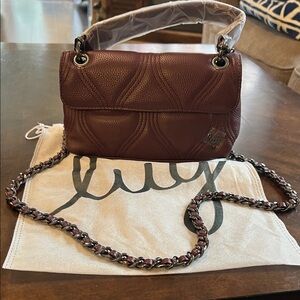Lug Cadence Mini Cranberry VL Crossbody Bag wChain strap NWT